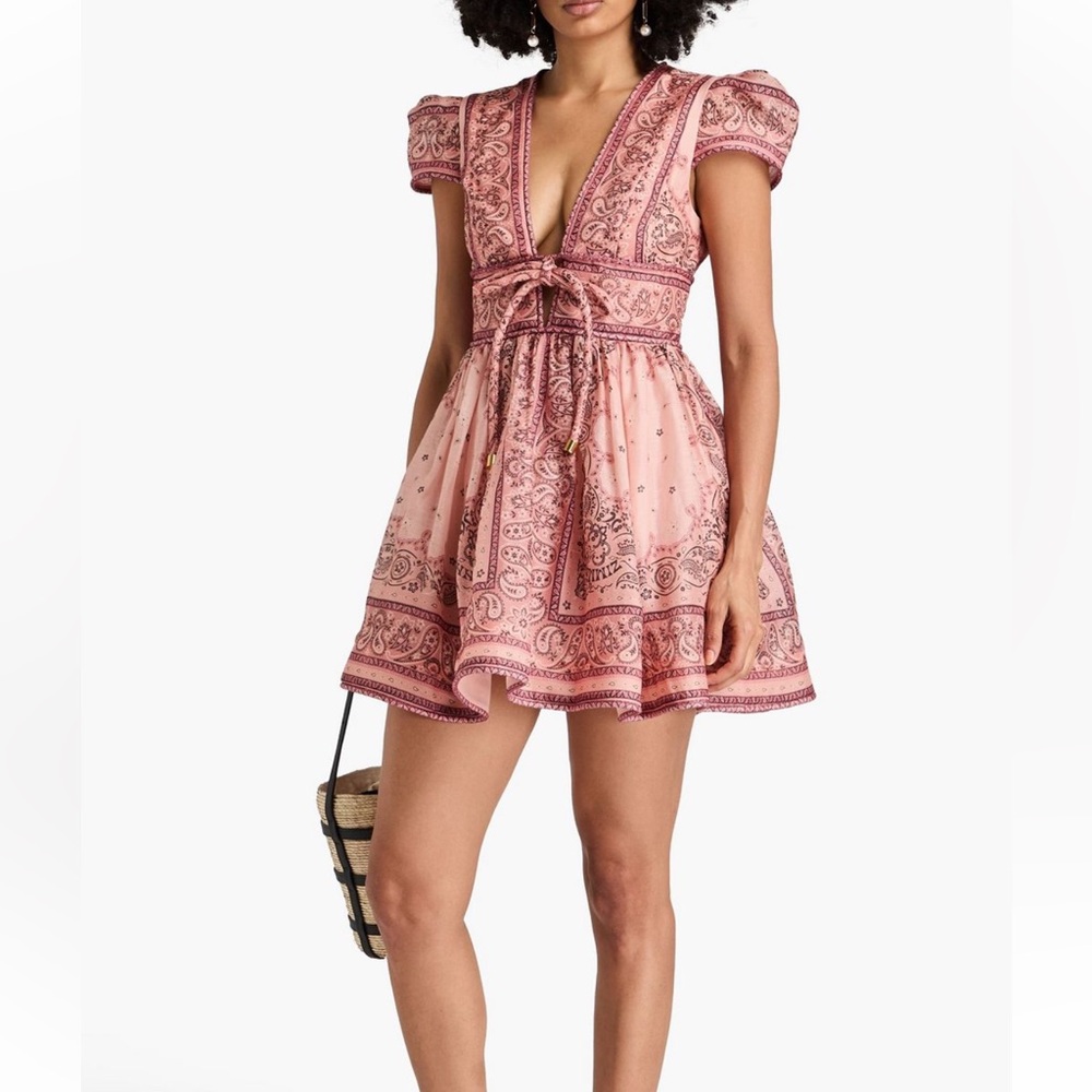 Zimmermann Bandana Print Mini Dress
